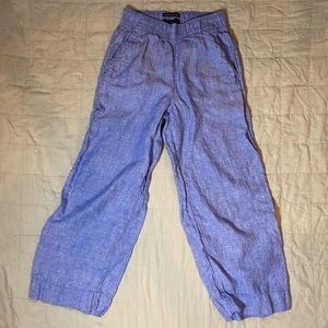 Tahari Linen wide leg pants